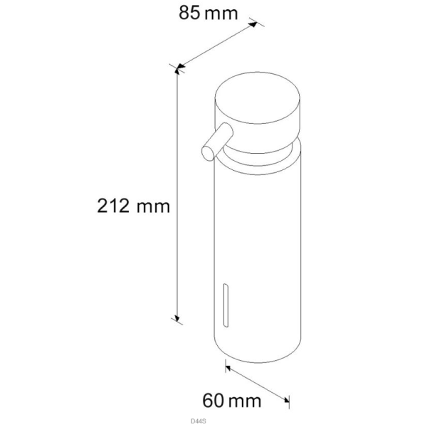 Dozownik mydła w płynie mocowany do blatu Merida 300 ml MAT